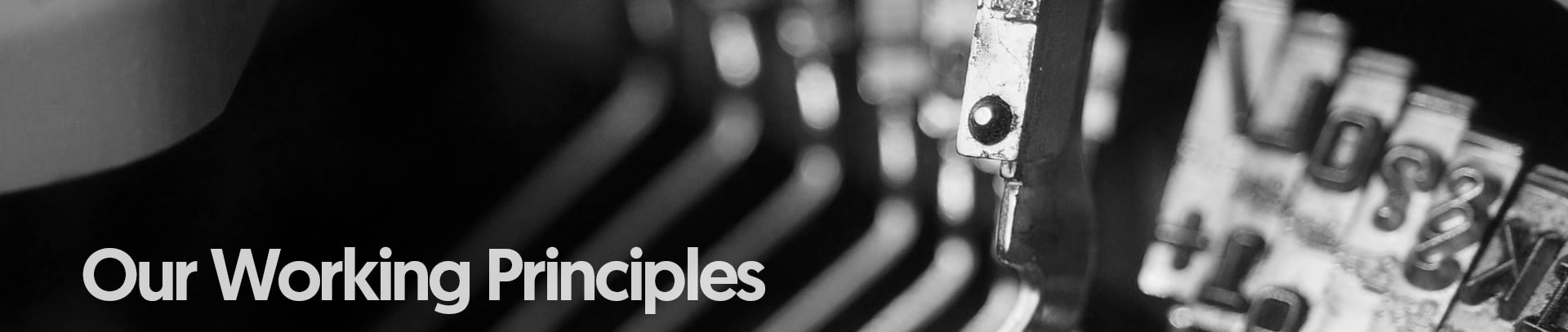 Our Working Principles k